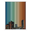 30×40" Ornate Framed Canvas - White Frame variant