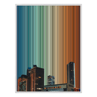 30×40" Ornate Framed Canvas - White Frame variant