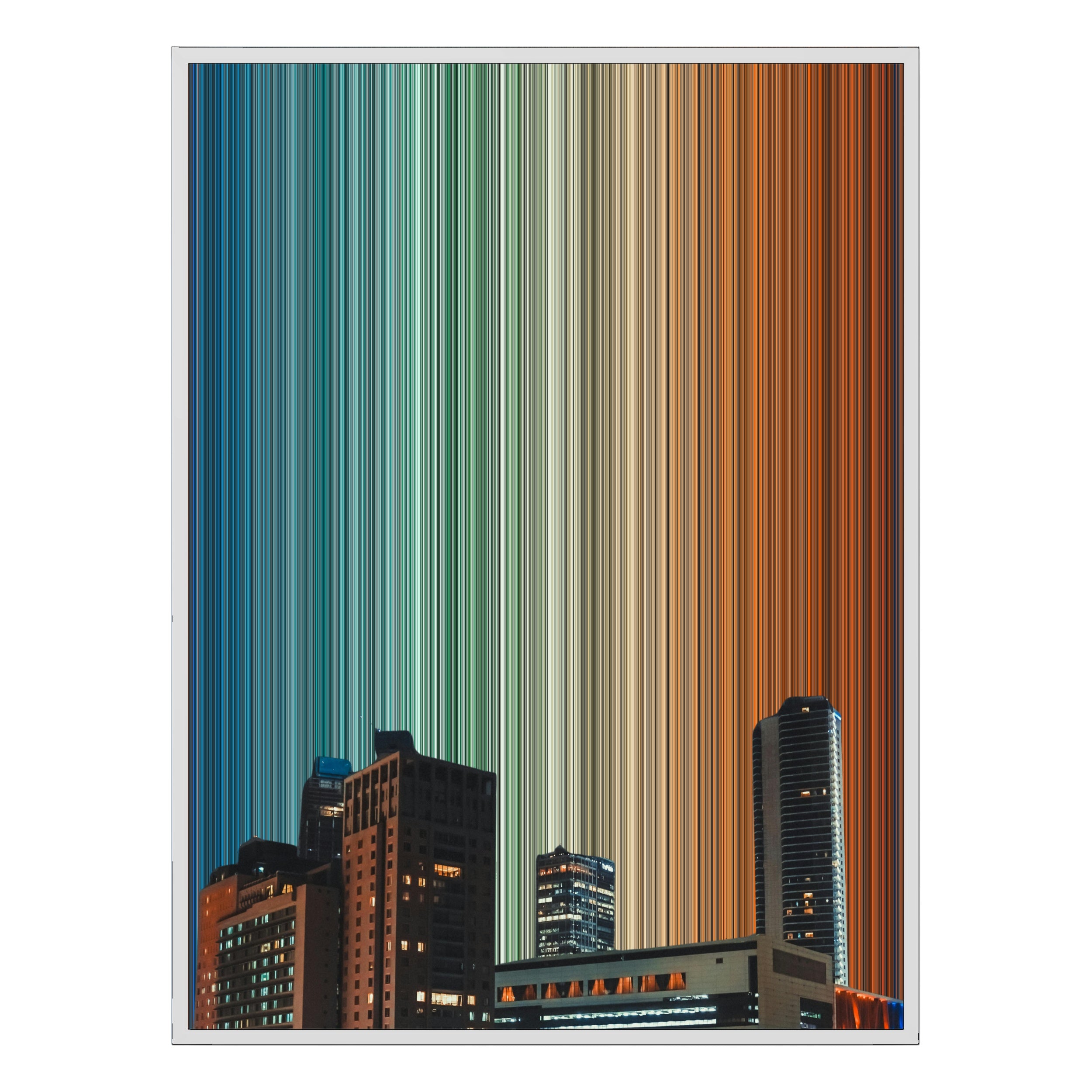 30×40" Ornate Framed Canvas - White Frame variant