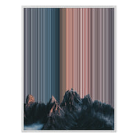 30×40" Ornate Framed Canvas - White Frame variant