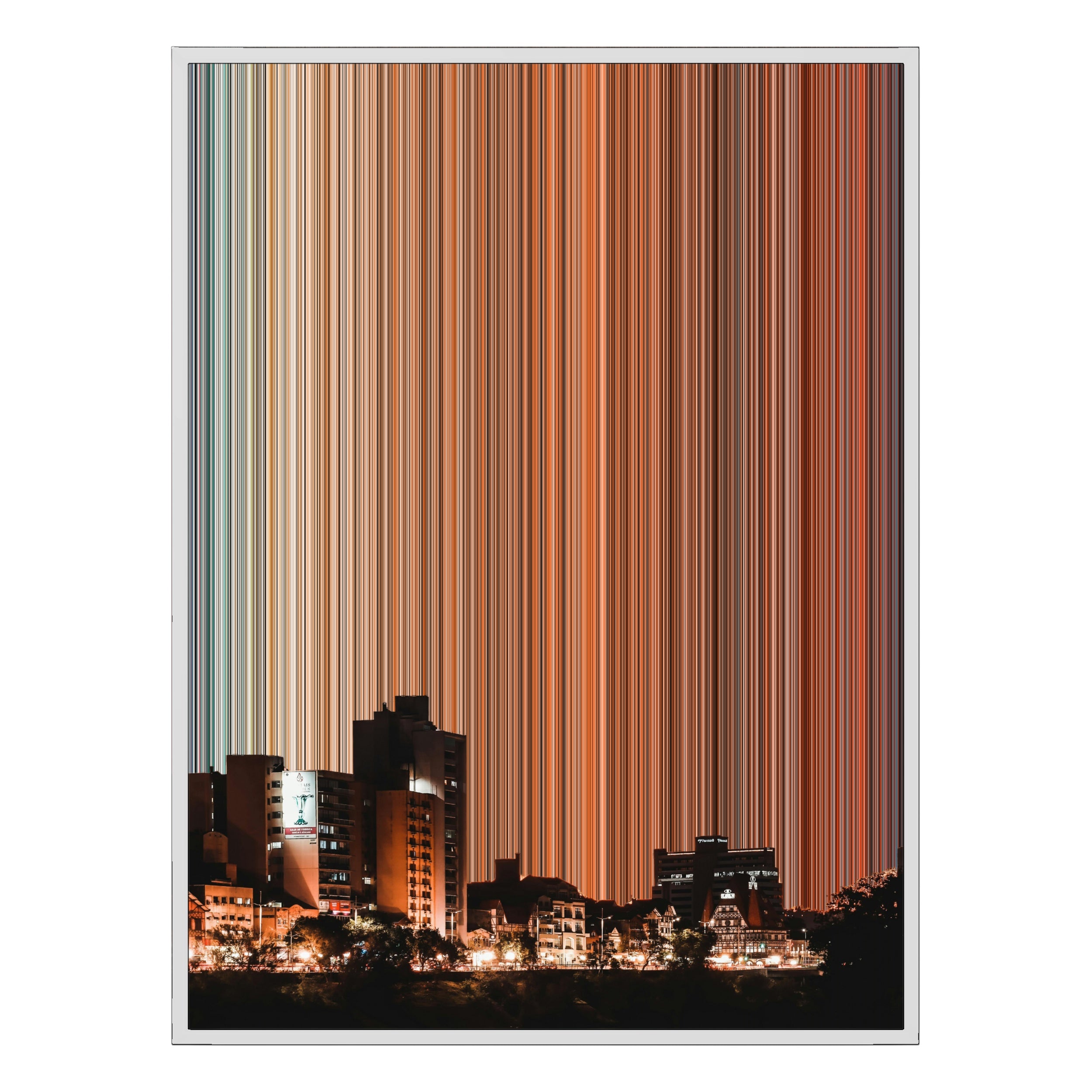 30×40" Ornate Framed Canvas - White Frame variant