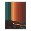 30×40" Ornate Framed Canvas - White Frame variant