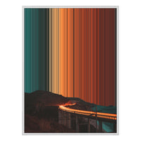 30×40" Ornate Framed Canvas - White Frame variant