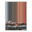 30×40" Ornate Framed Canvas - White Frame variant