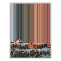 30×40" Ornate Framed Canvas - White Frame variant