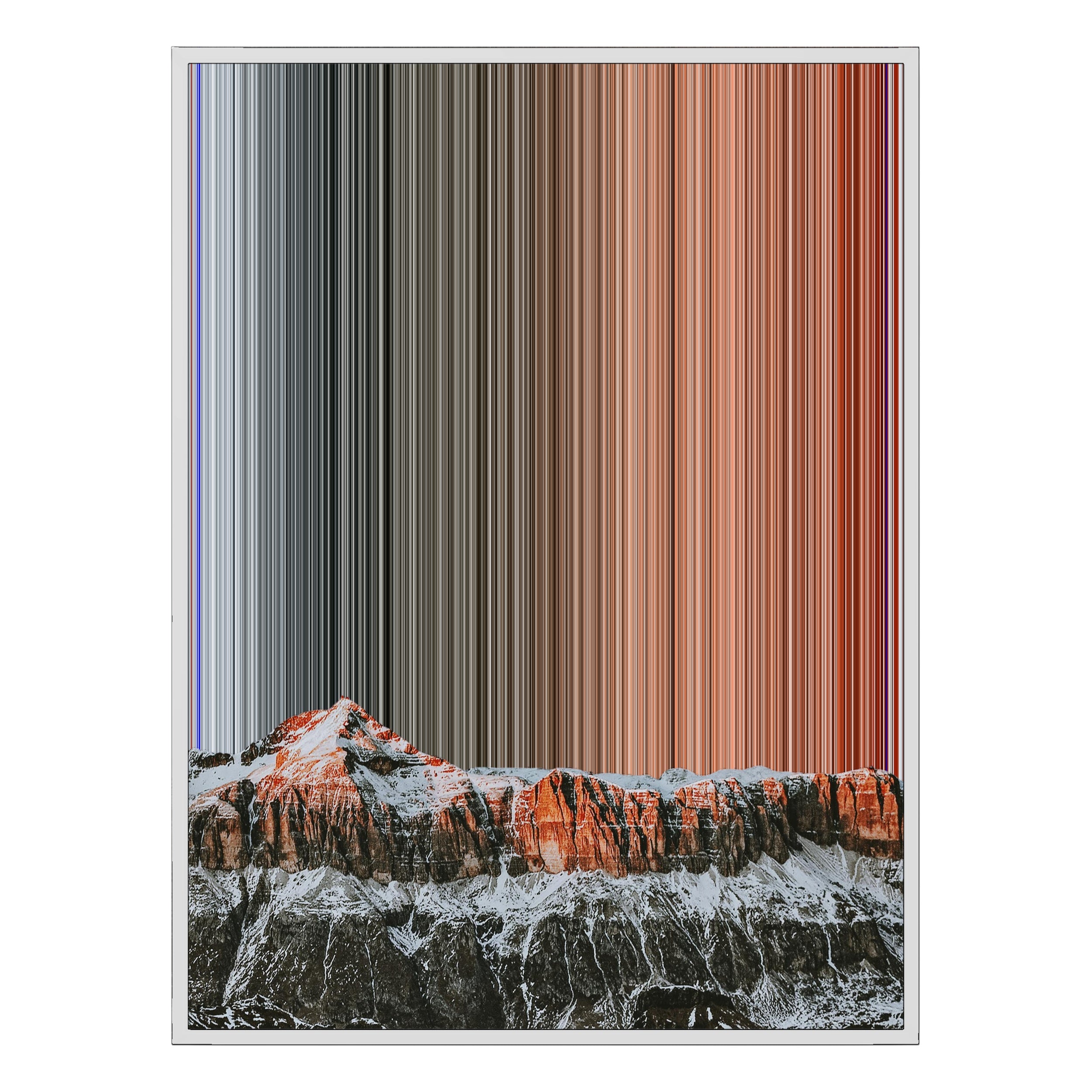 30×40" Ornate Framed Canvas - White Frame variant