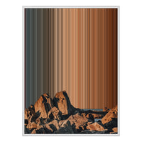 30×40" Ornate Framed Canvas - White Frame variant