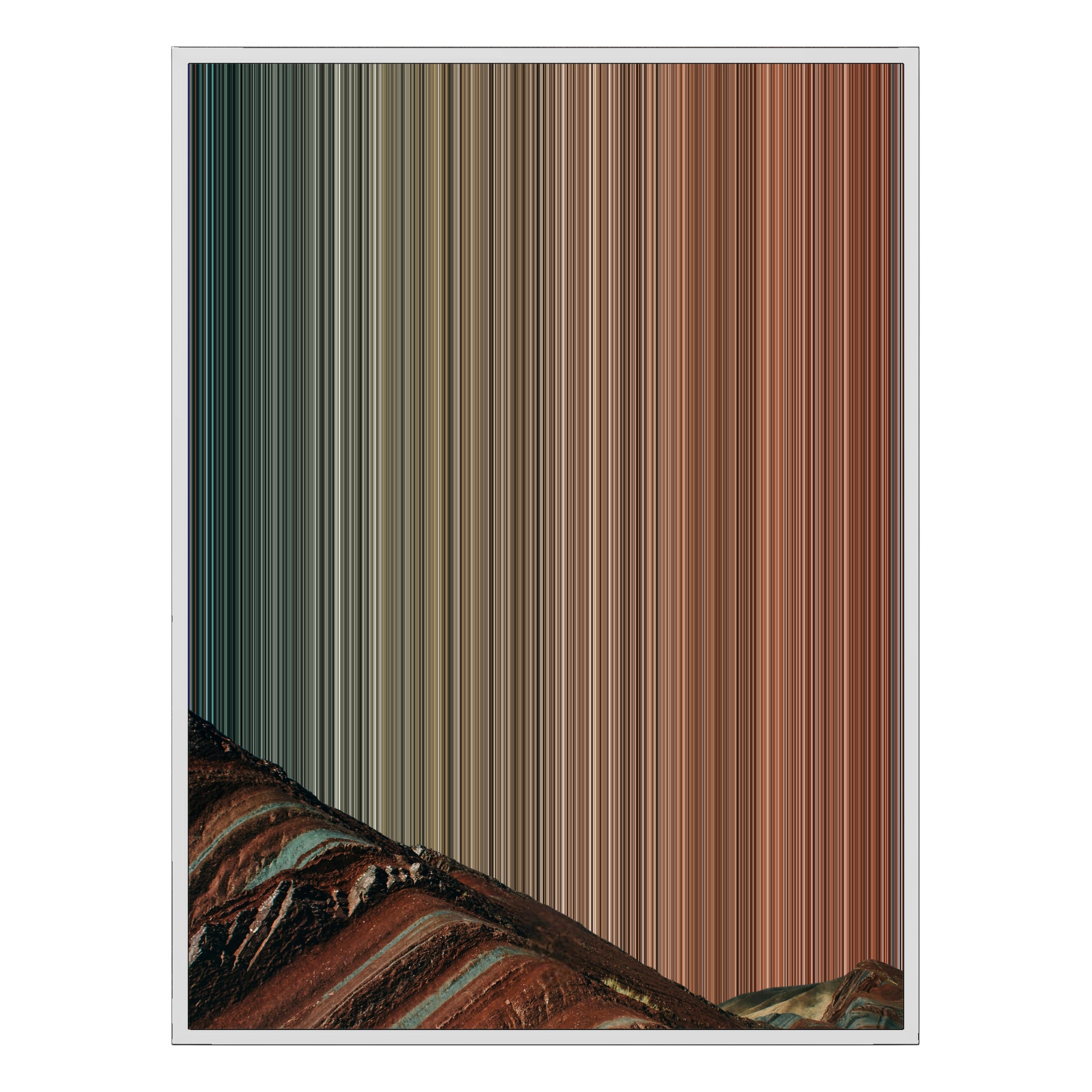 30×40" Ornate Framed Canvas - White Frame variant