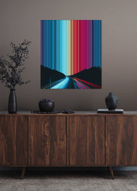 Neon Highway - Lifestyle staging in modern interior - Gradienta