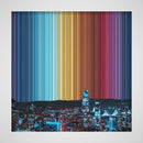 San Francisco, California, United States - Canvas mockup showing flat artwork detail - Gradienta