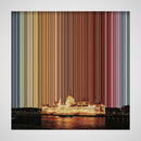 Budapest, Hungary - Canvas mockup showing flat artwork detail - Gradienta