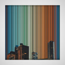 Jakarta, Jakarta, Indonesia - Canvas mockup showing flat artwork detail - Gradienta