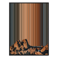 12×20" Metallic Float Frame Canvas - Black Frame variant