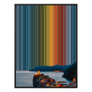 12×20" Metallic Float Frame Canvas - Black Frame variant