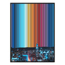 12×20" Metallic Float Frame Canvas - Black Frame variant