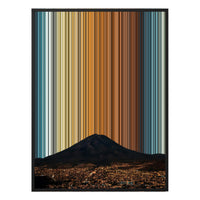 12×20" Metallic Float Frame Canvas - Black Frame variant