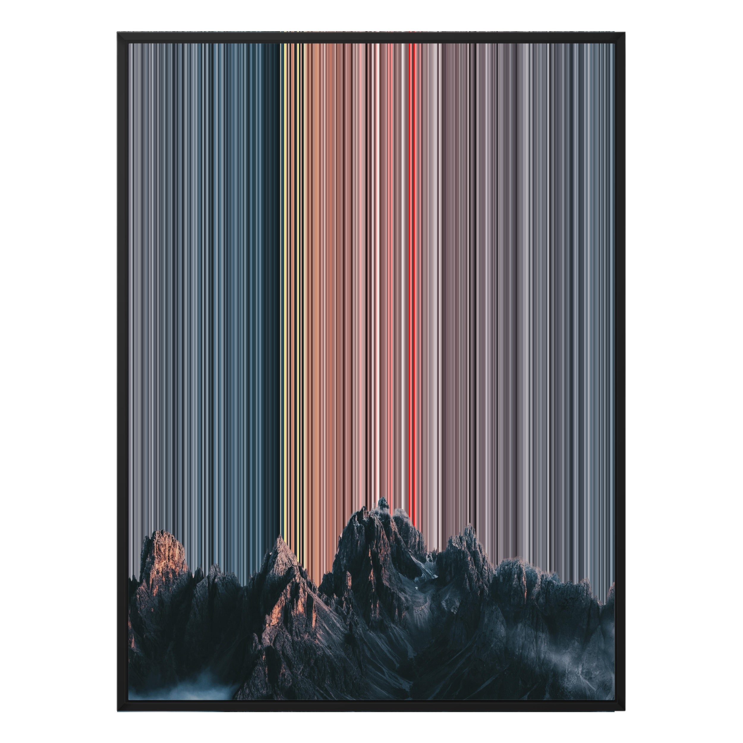 12×20" Metallic Float Frame Canvas - Black Frame variant