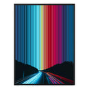 12×20" Metallic Float Frame Canvas - Black Frame variant