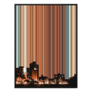 12×20" Metallic Float Frame Canvas - Black Frame variant