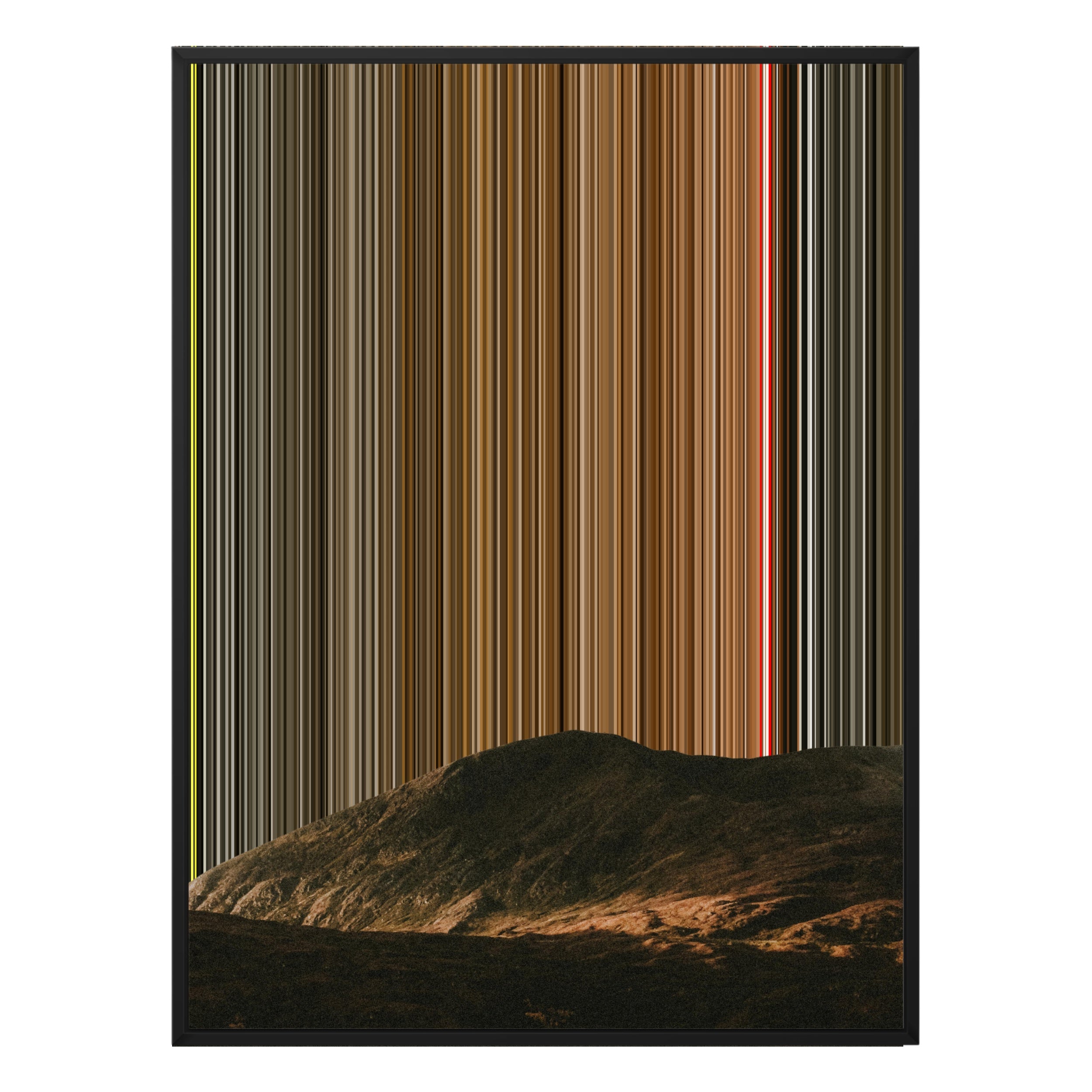 12×20" Metallic Float Frame Canvas - Black Frame variant