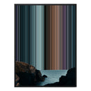 12×20" Metallic Float Frame Canvas - Black Frame variant