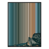 12×20" Metallic Float Frame Canvas - Black Frame variant