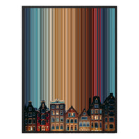 12×20" Metallic Float Frame Canvas - Black Frame variant