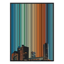 12×20" Metallic Float Frame Canvas - Black Frame variant