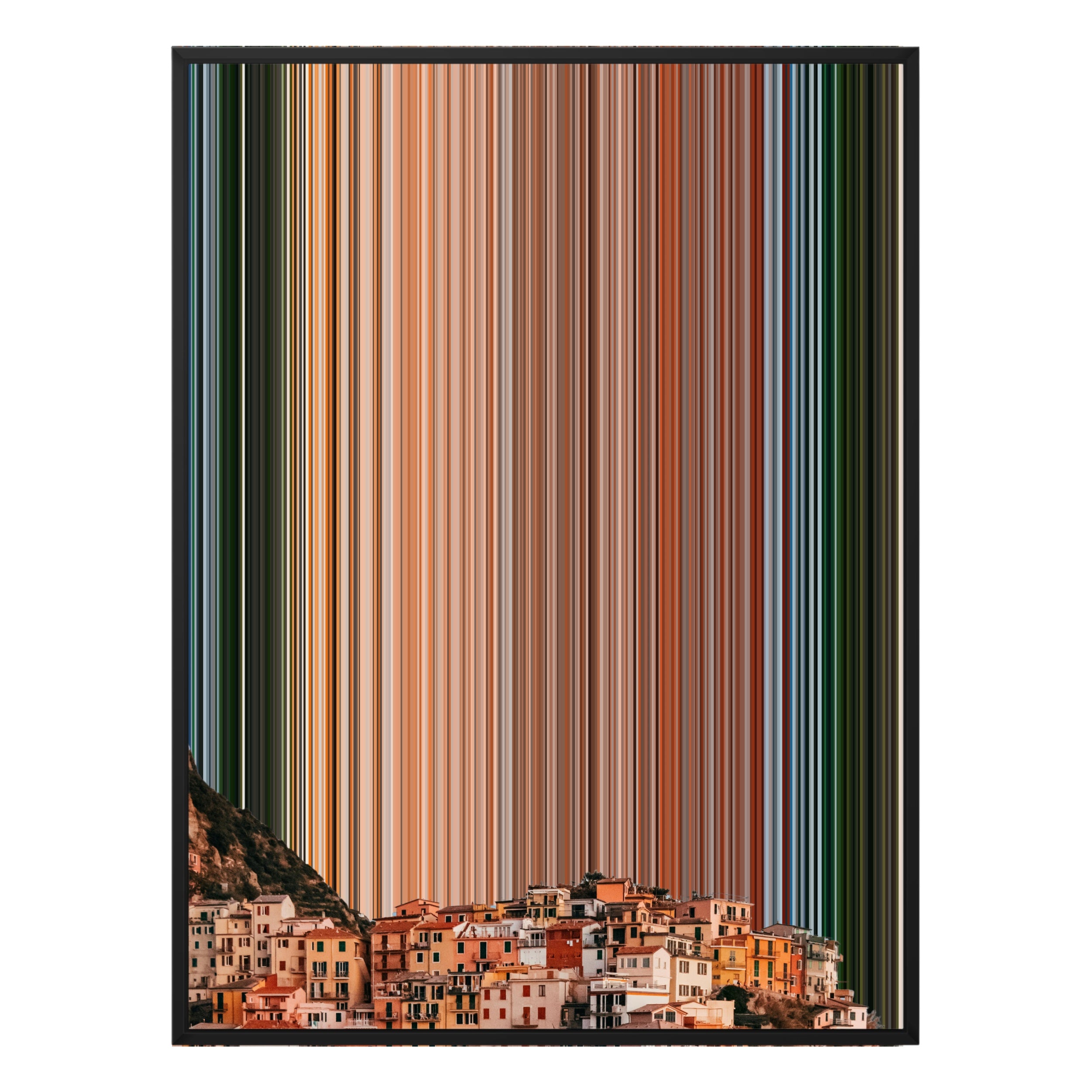 12×20" Metallic Float Frame Canvas - Black Frame variant