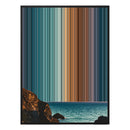 12×20" Metallic Float Frame Canvas - Black Frame variant