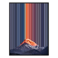 12×20" Metallic Float Frame Canvas - Black Frame variant