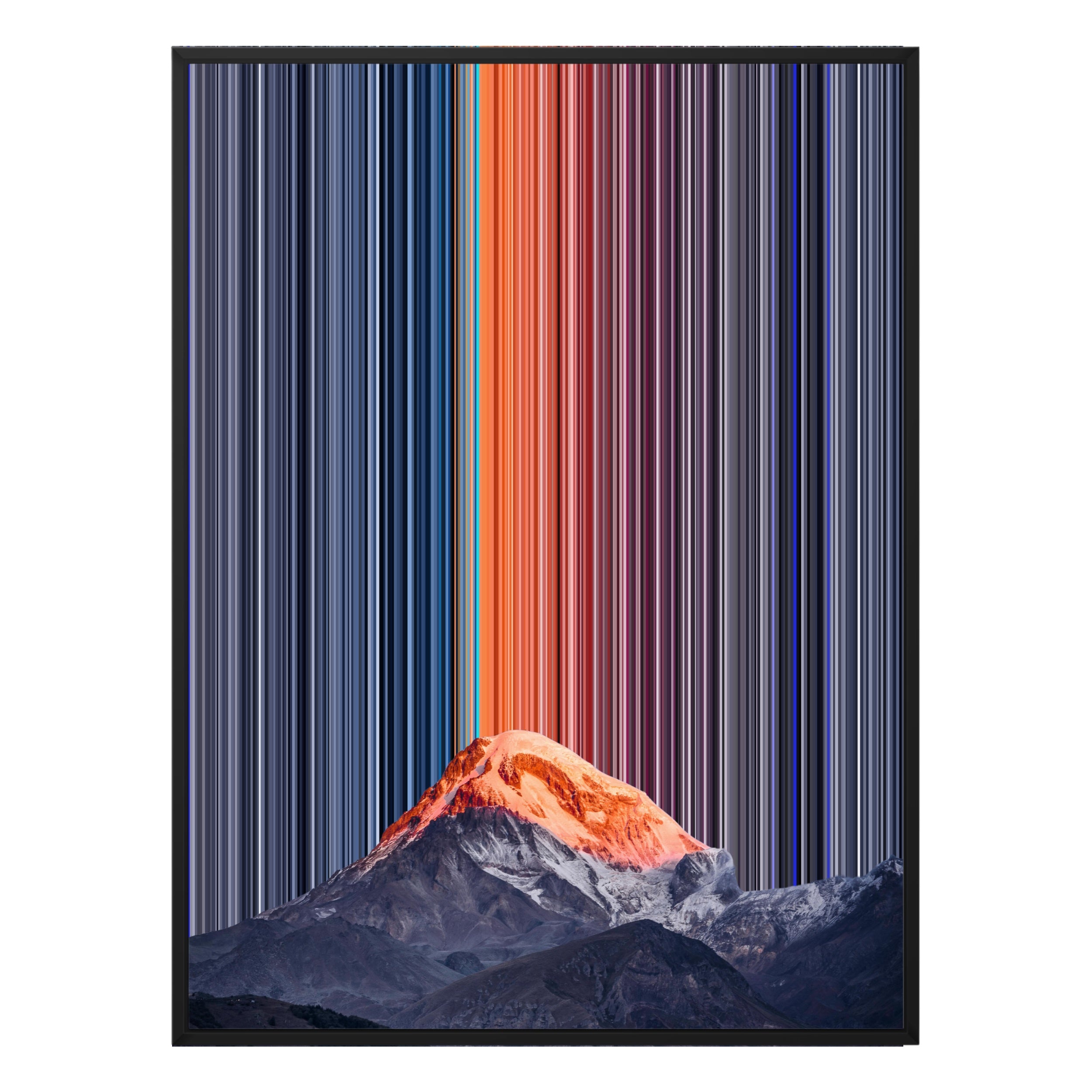 12×20" Metallic Float Frame Canvas - Black Frame variant