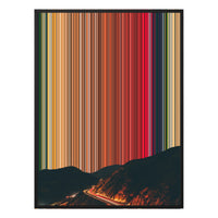 12×20" Metallic Float Frame Canvas - Black Frame variant