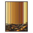 12×20" Metallic Float Frame Canvas - Brown Frame variant