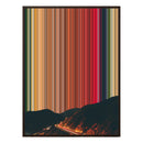 12×20" Metallic Float Frame Canvas - Brown Frame variant