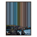 12×20" Metallic Float Frame Canvas - Brown Frame variant