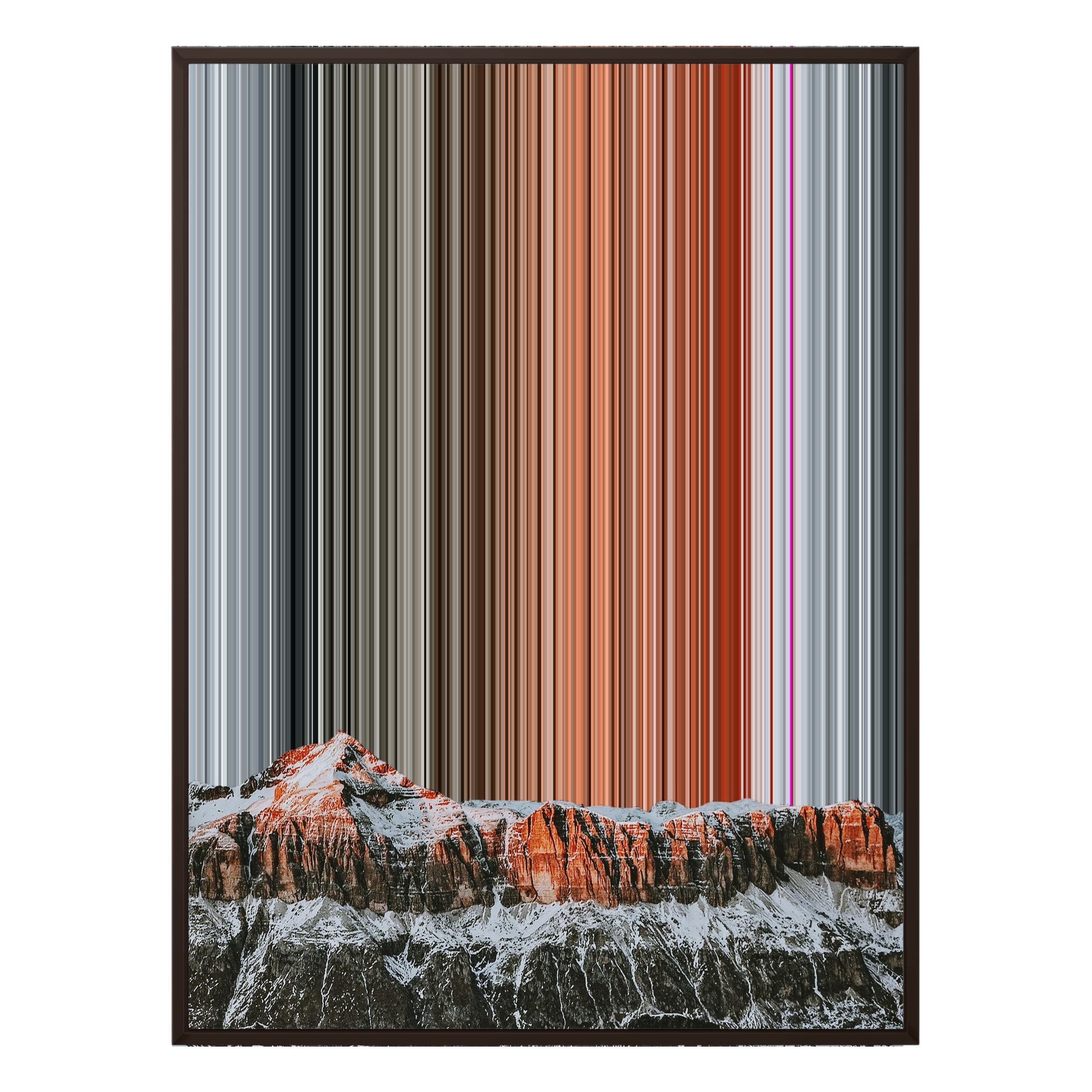 12×20" Metallic Float Frame Canvas - Brown Frame variant