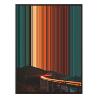 12×20" Metallic Float Frame Canvas - Brown Frame variant