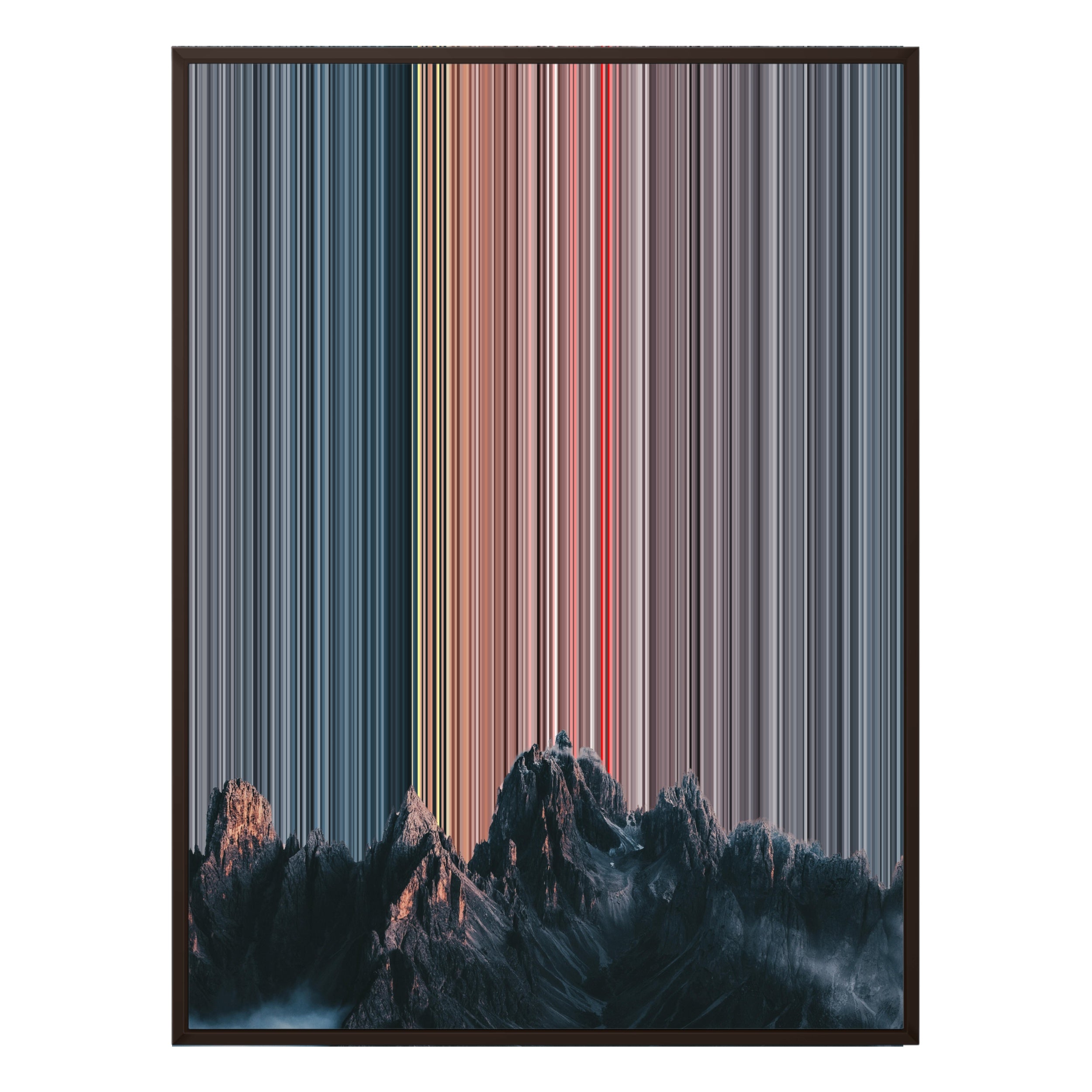 12×20" Metallic Float Frame Canvas - Brown Frame variant