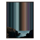 12×20" Metallic Float Frame Canvas - Brown Frame variant