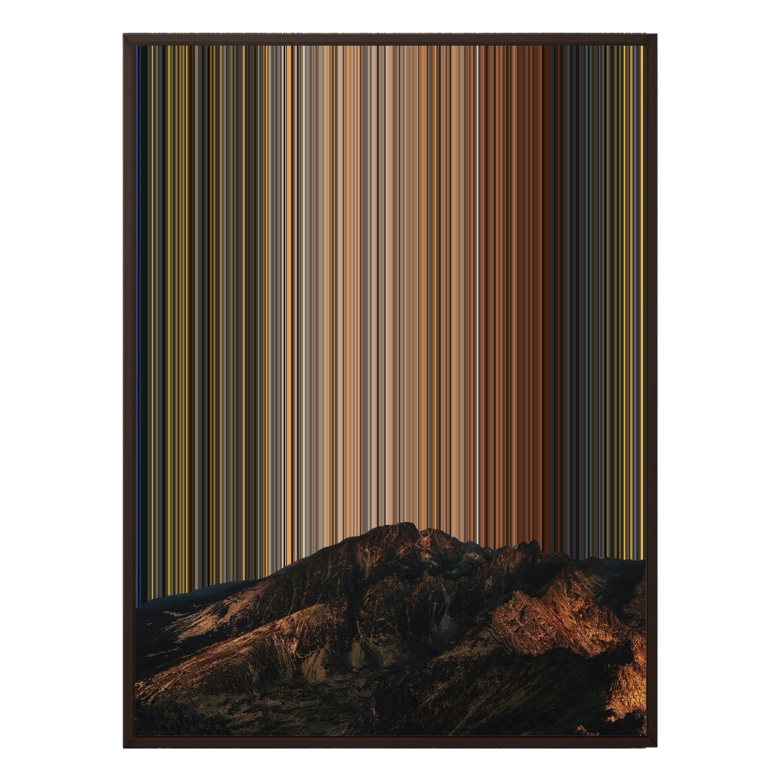 12×20" Metallic Float Frame Canvas - Brown Frame variant