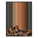 12×20" Metallic Float Frame Canvas - Brown Frame variant