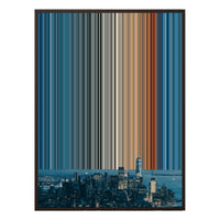 12×20" Metallic Float Frame Canvas - Brown Frame variant