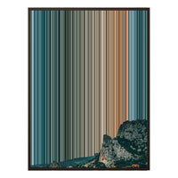 12×20" Metallic Float Frame Canvas - Brown Frame variant