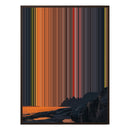 12×20" Metallic Float Frame Canvas - Brown Frame variant