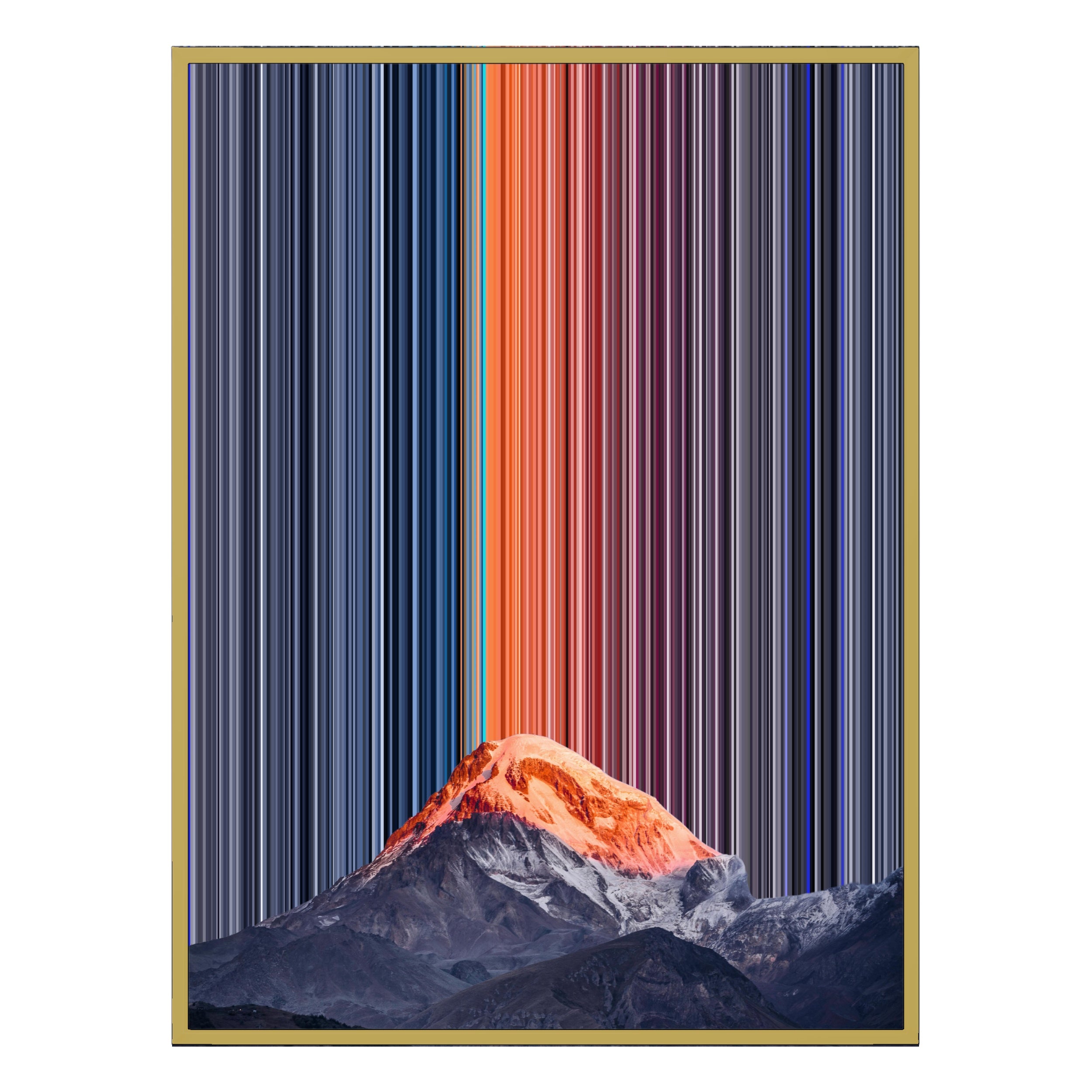 12×20" Metallic Float Frame Canvas - Gold Frame variant