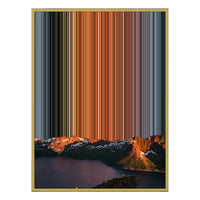 12×20" Metallic Float Frame Canvas - Gold Frame variant