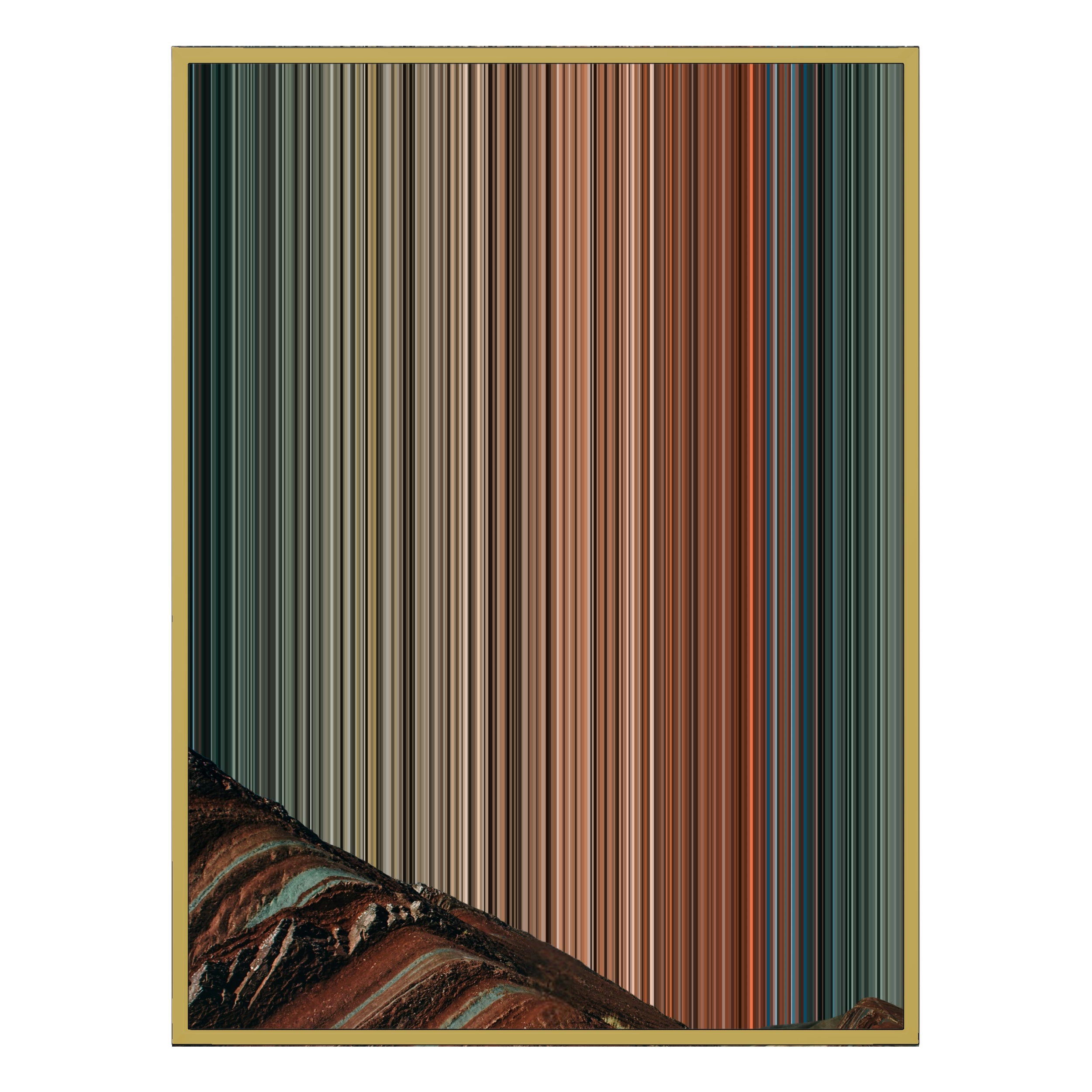 12×20" Metallic Float Frame Canvas - Gold Frame variant