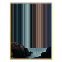 12×20" Metallic Float Frame Canvas - Gold Frame variant