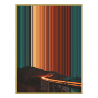 12×20" Metallic Float Frame Canvas - Gold Frame variant